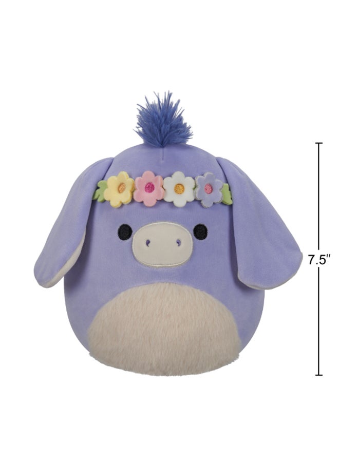 Squishmallows 7.5 inch Milanda the Donkey , Officially Licensed Kellytoy Plush Toy, Colorful Soft Toy, Gift for Kids, Girls & Boys Washable Squishy Stuff Toy Multicolor All Age  - Image 5