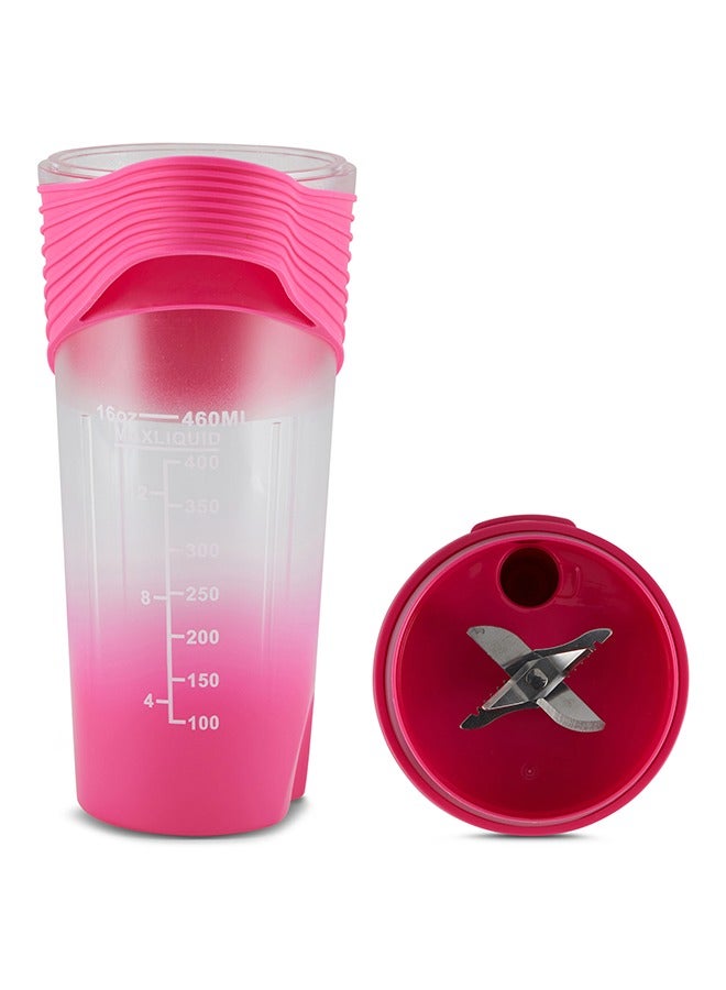 RIYAD GADGETS Portable Juicer Blender: Rechargeable Personal Blender with Four Ultra-Sharp Blades, Perfect for Travel, Gym, and Office (Pink) - Image 3