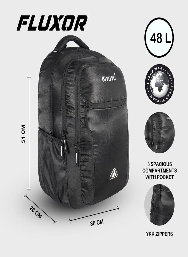 Emmi Fluxor 48 L Backpack | School bag for Boys and Girls | Raincover | Organizer Pockets with 12 Months Warranty - Image 3