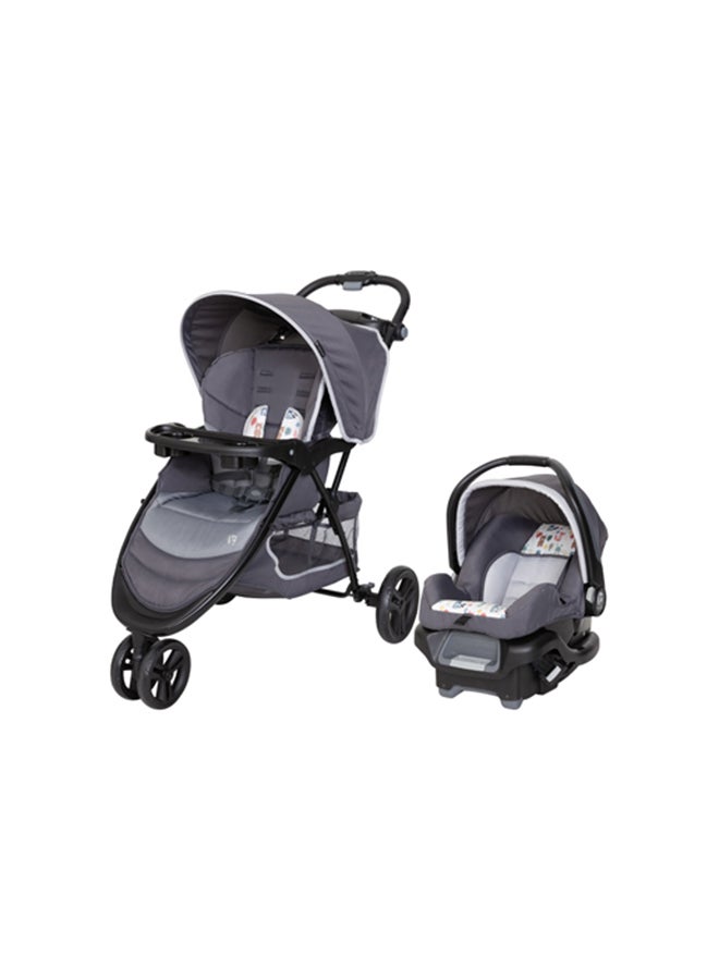 babytrend 2-Piece Travel System Forest Party Set - Grey/Black - Image 1