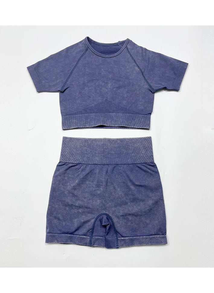 Women's Yoga Fitness Short Sleeve Suit - Image 1