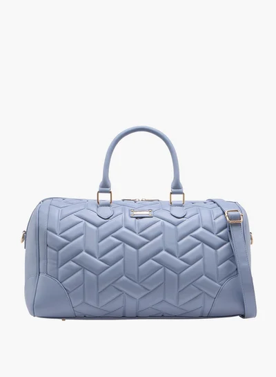 وايف Women's Quilted Duffle Bag with Double Handles and Zip Closure One Size