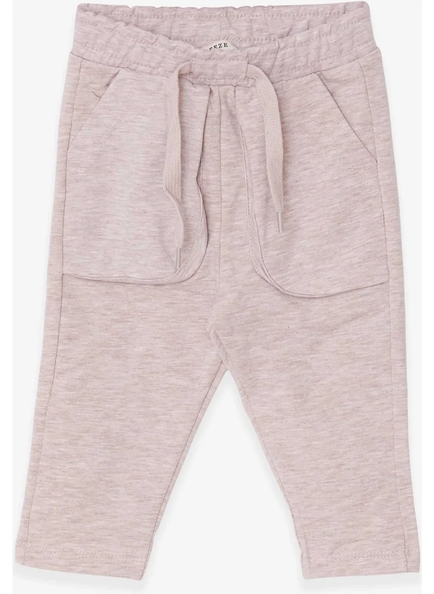 Breeze Boy's Sweatpants with Pocket Pocket Beige Melange (Age 1-4)