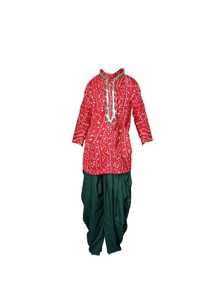 Aglare Gujarati Kedia Dhoti Dress For Boys,kedia,Kurta set for boys small and adult,STITCHED Red,Green - Image 1