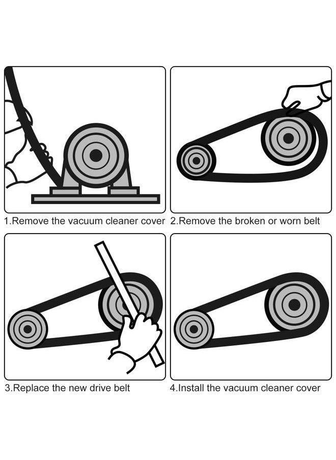 SAVITA 2 Packs 562932001 Vacuum Cleaner Belts Compatible With Hoover Wind Tunnel Vacuum Cleaner Replacement Vacuum Belt for Models 562932001 38528-033 Ah20080  - Image 5
