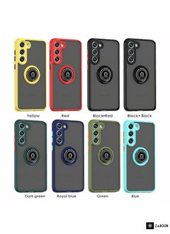 Zaboon For Samsung Galaxy S23 5G Q Shadow I Ring Kickstand PC and TPU Hybrid Phone Case(Dark Green)  - Image 2