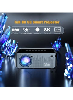General Classic Projector X1 Pro Full HD 5G Smart Projector 8K 1080P Resolution 12000 Lumens Dual Band WiFi Auto Focus Keystone correction Dual Stereo Speakers Dolby Digital Grey  - Image 3