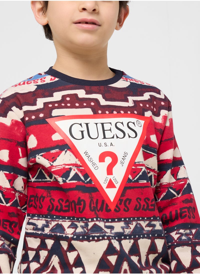GUESS Kids Logo T-Shirt  - Image 3