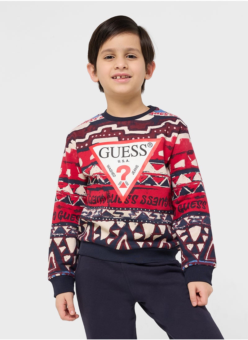 GUESS Kids Logo T-Shirt  - Image 1