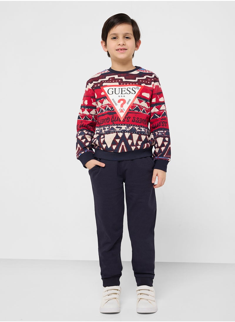 GUESS Kids Logo T-Shirt  - Image 4