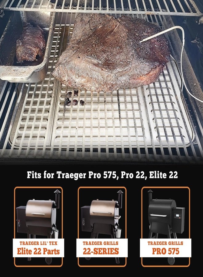 NUPICK BAC507 Grill Drip Tray Liners for Traeger Pro 575, Pro 22 and Elite 22, Grill Accessories for Traeger, Aluminum Disposable Drip Trays,Heat-Resistant Grill Accessory, 22in x 15.5in, 5 Pack - Image 2
