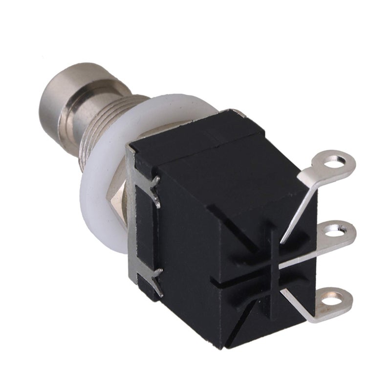 Nicbobo Lovermusic Black Plastic Effects Pedal Stomp Box Foot Switch with Lock Replacement for Electric Guitar Pack of 2 - Image 3