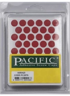 PACIFIC Adhesive Screw Plug Bright Red 5 Pack 
