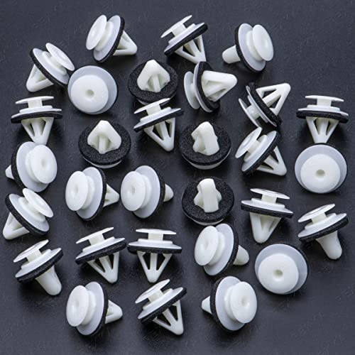Rexka 30pcs Door Trim Panel Retainer Clips Compatible with Mazda G18K-51-SJ3 CX-7, CX-9, Mazda 2, Mazda 3, Mazda 5, Mazda 6, MazdaSpeed6, Miata, MPV MX-5 Miata, Protege, Protege 5, RX-8 - Image 2