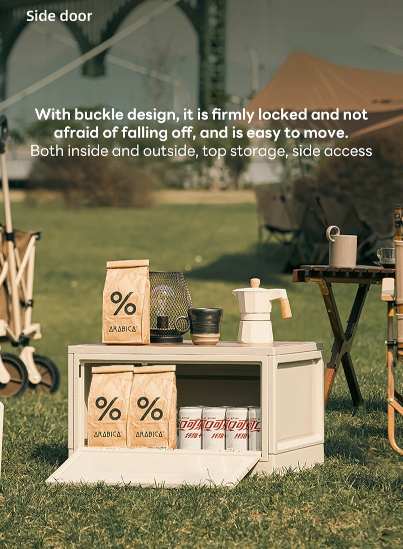 Sharpdo Outdoor Large Capacity Folding Storage Box, Suitable for Camping, Seaside, and Outdoor Activities 50.5*36*29.5CM - Image 4