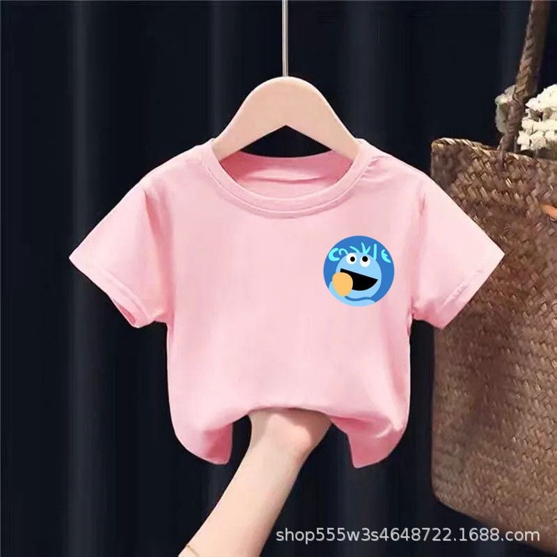 Cotton Children'S Short-Sleeved T-Shirt 2024 Style Small And Medium-Sized Children'S Top Half-Sleeved Baby Base Shirt For Boys And Girls - Image 1