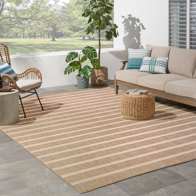 Nourison Home Positano Beige Ivory 8' x 10' Area Rug - Easy Clean, Non Shedding, Bed Room, Living Room, Dining Room, Kitchen (8' x 10') - Image 5