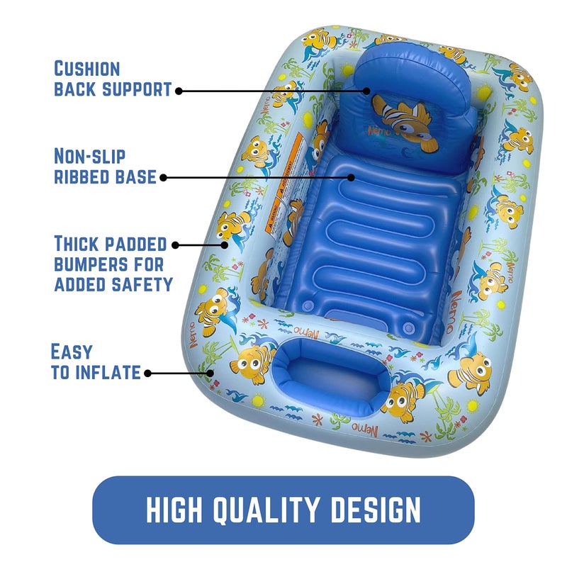 ginsey Disney Finding Nemo Inflatable Tub Baby Bathtub - Image 3