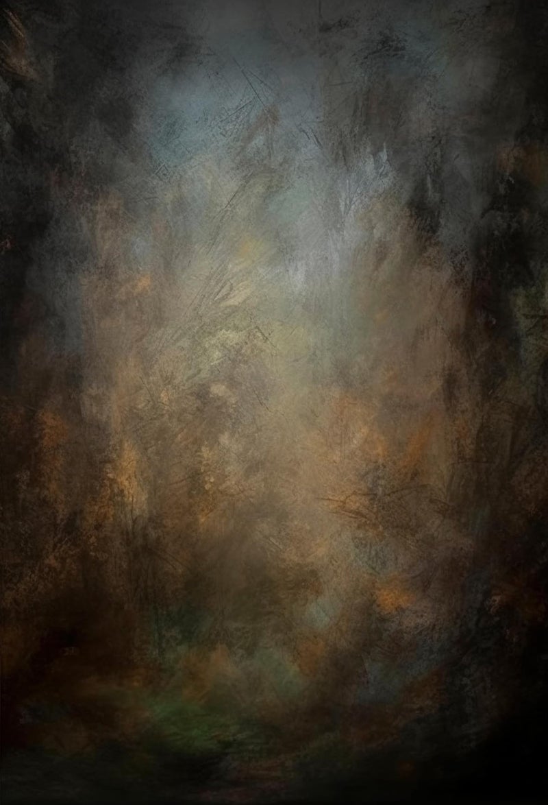 HMTFOTO خلفيات تصوير بورتريه قديم مموه 5x7 قدم مع بقع صدأ Abstract - Image 4