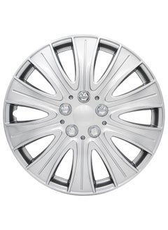 EMTC Pack of 4 EM-3140 Taiwan Wheel Cover | 13" Inch | Silver Universal Nested Style  - Image 2