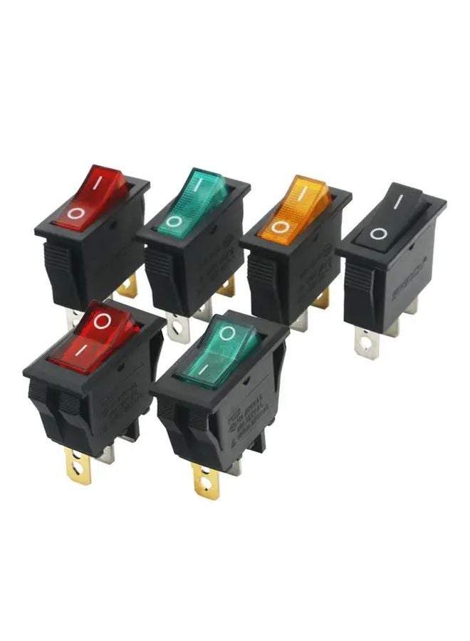 3 قطع مفتاح روكر ثقيل 15 أمبير 20 أمبير 125 فولت 250 فولت لون عشوائي - Image 2