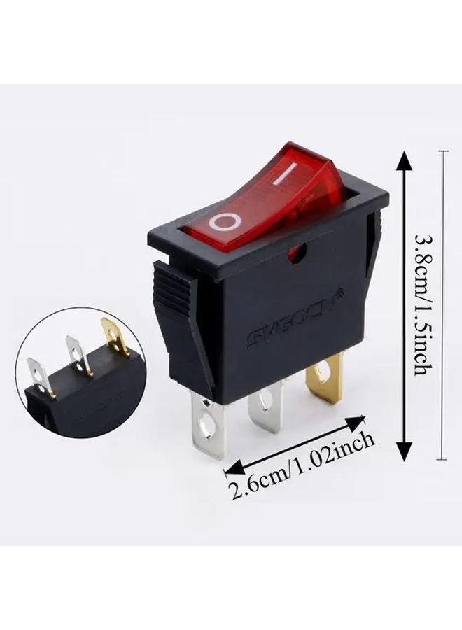 3 قطع مفتاح روكر ثقيل 15 أمبير 20 أمبير 125 فولت 250 فولت لون عشوائي - Image 5