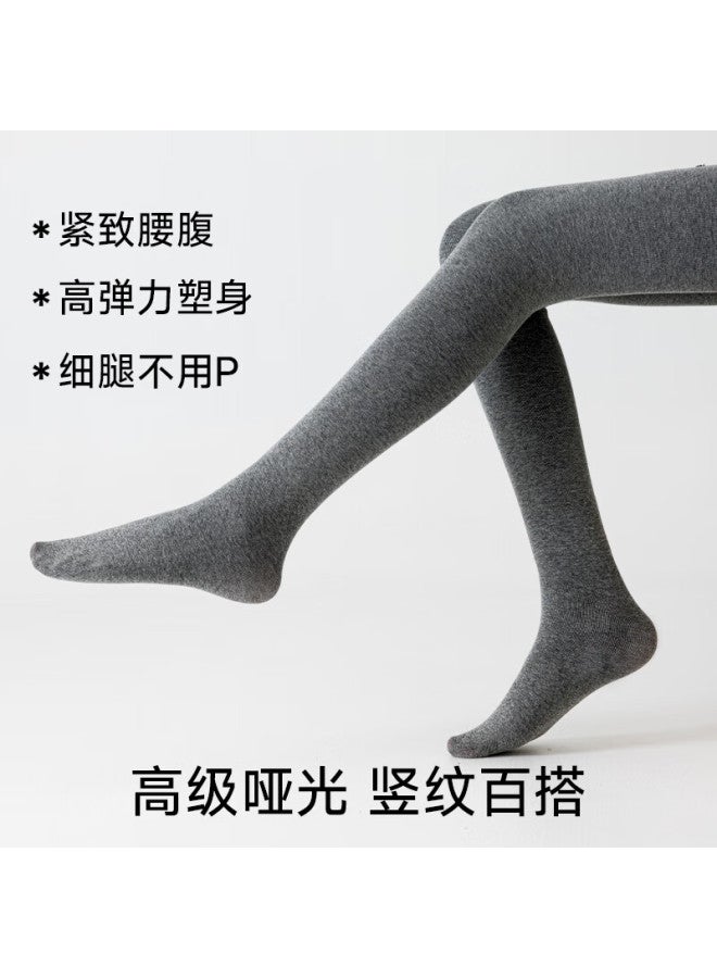 Snowflying Women's Gray Leggings Spring Autumn Slim Fit Micro Compression Thickened Fleece Lined Tights For Winter Outdoor Wear