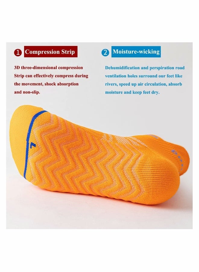 6 Pairs Men‘s Ankle Running Socks Cushioned Breathable Low Cut Athletic Marathon Tab Sports Socks - Image 4