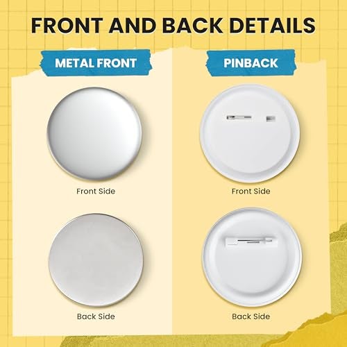 Nice2Have 200 Sets of Pinback Button Parts 1 inch (25mm) - Button Maker Supplies for Button Maker Machine - Image 3