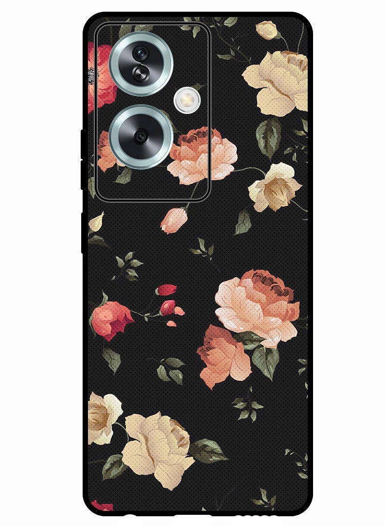 Theodor Protective Case Anti Scratch Shock Proof Bumper Cover For Oppo A2 Colourful Lotus - Image 1