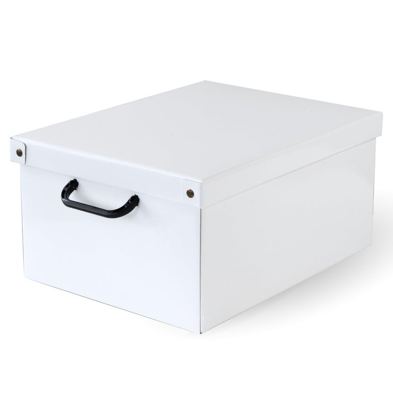 LAVATELLI Bauletto Bianco decorative storage box cardboard storage boxes with lids storage boxes with lids and Handles clothes storage toy box storage storage baskets teddy storage White