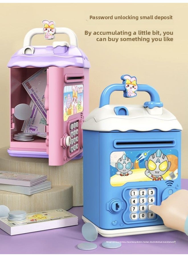 Piggy Bank 2024 Girls Children Can Access Only In And Out Password Savings Box Boys Day-Color:Kt Cat [key⭐Password Fingerprint⭐Automatic Door Opening] Battery Model (second Generation) - Image 3