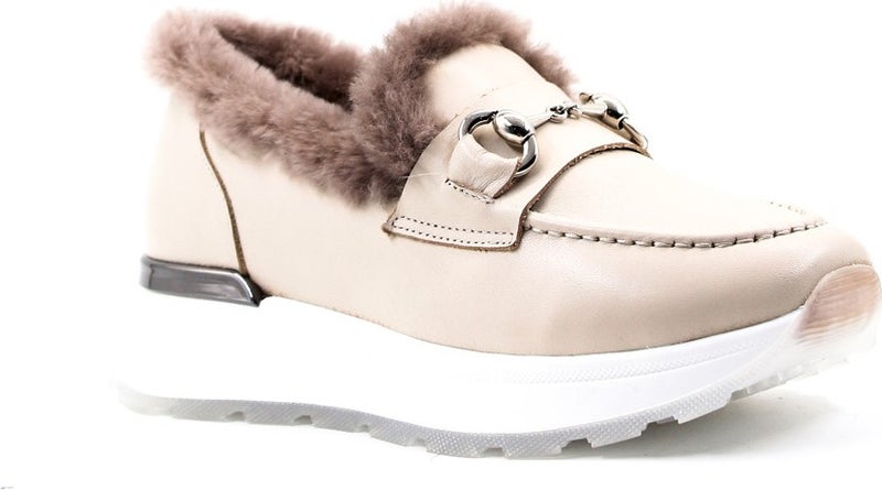 Fast Step Leather Shearling Women's Casual Shoes 757KZA24501  - Image 3