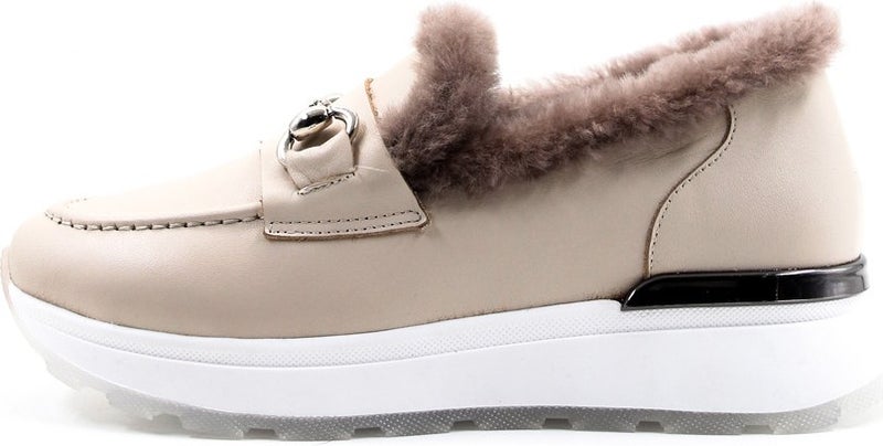 Fast Step Leather Shearling Women's Casual Shoes 757KZA24501  - Image 2