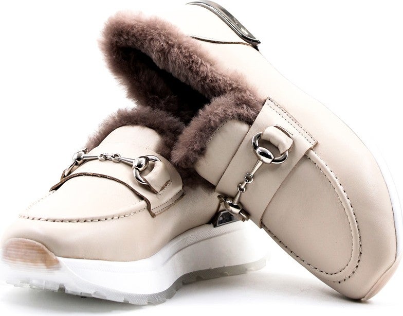 Fast Step Leather Shearling Women's Casual Shoes 757KZA24501  - Image 5