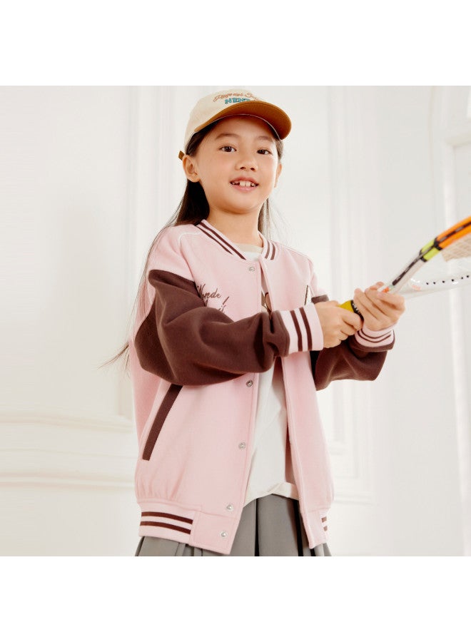 Annil Kids' Knit Baseball Jacket - Trendy Unisex Casual Outerwear For Spring/fall - Image 3