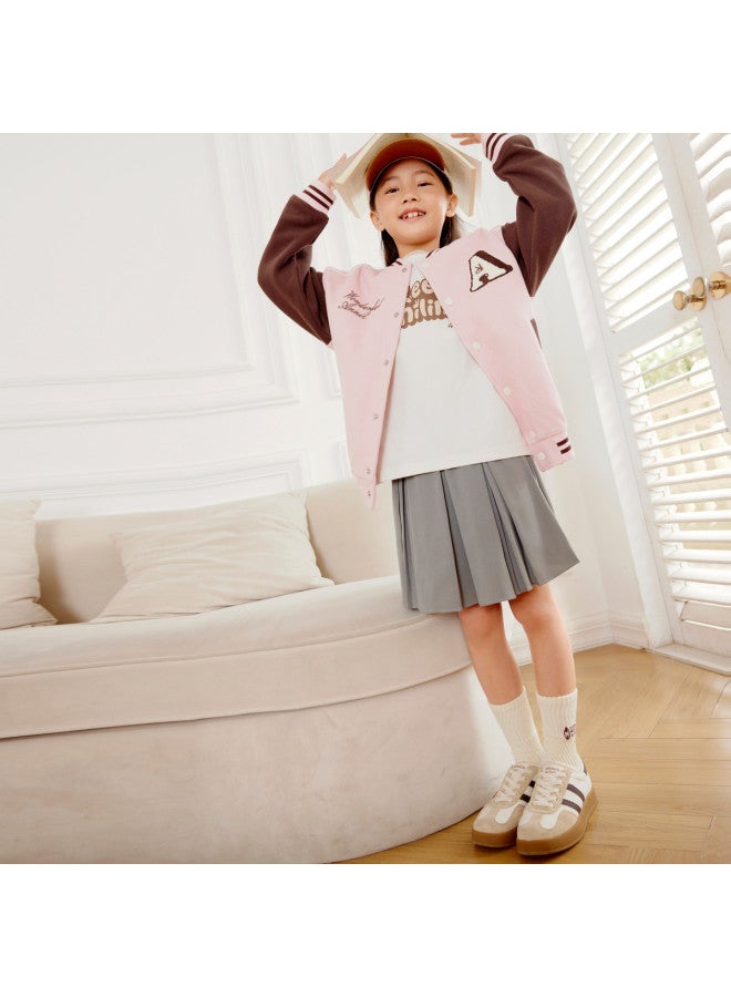 Annil Kids' Knit Baseball Jacket - Trendy Unisex Casual Outerwear For Spring/fall - Image 5
