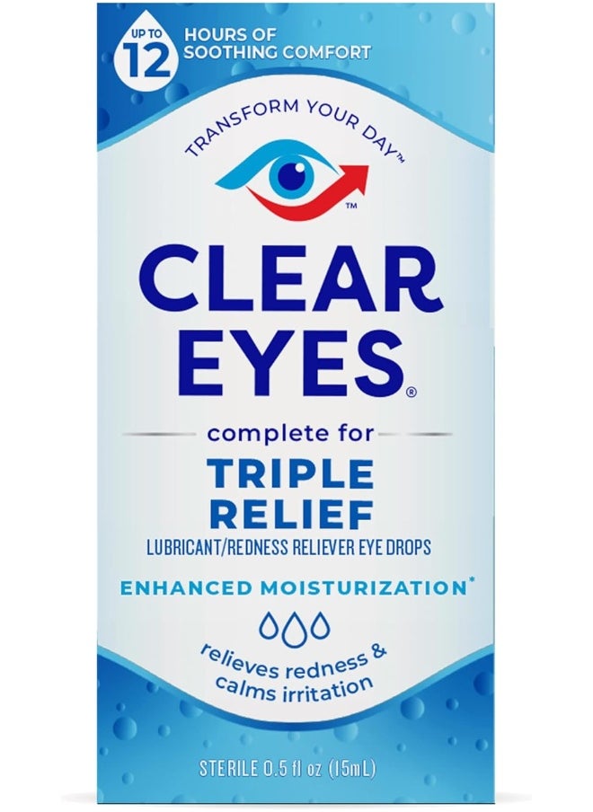 Clear Eyes Clear Eyes Drops Triple Action  - Image 1