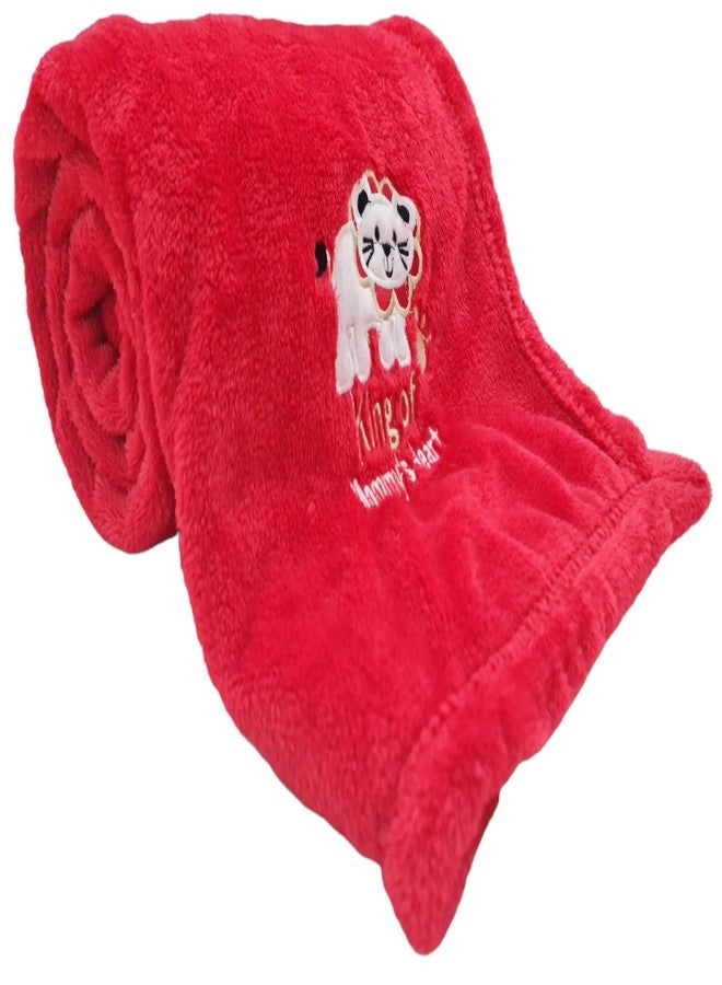 First Kick Polyester Baby Bath Towel New Born Pack of Soft Bath Towel Wrapper for Baby Boys and Baby Girls 100 cm x 80 cm, 0-36 Months Set of 1 Pieces - Image 1