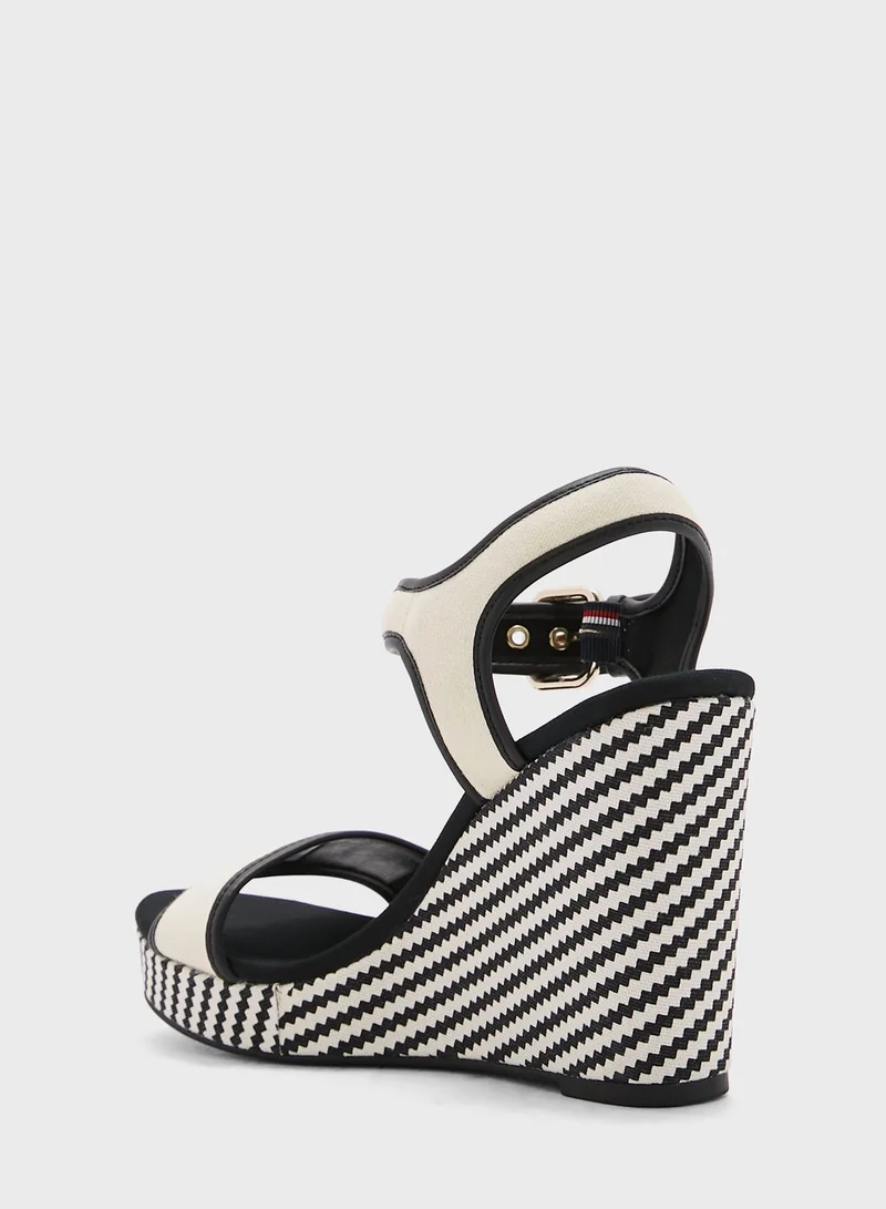 TOMMY HILFIGER Ankle Strap Wedge Sandals