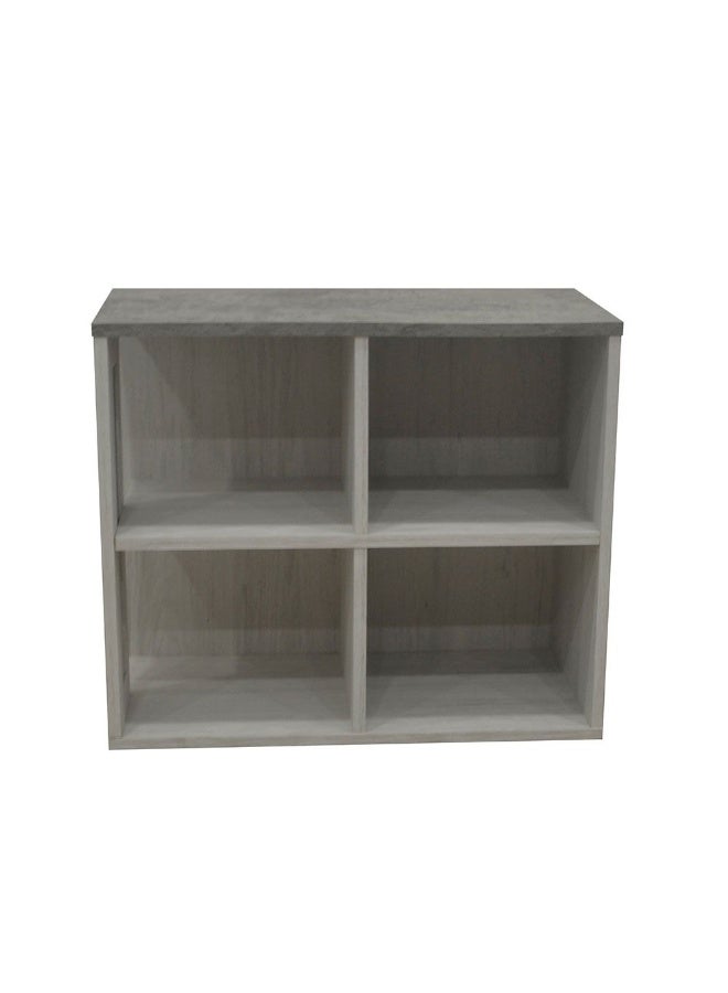 DANUBE HOME طاولة نهاية زينيث طاولة جانبية عصرية وأنيقة لغرفة المعيشة طاولة زخرفية متينة بتصميم فريد ديكور منزلي أنيق لأي مساحة - بلوط أبيض وأسمنت - Image 3