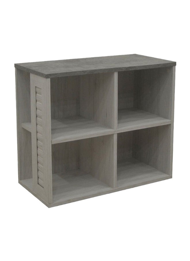 DANUBE HOME Zenith End Table Modern And Stylish Side Table For Living Room Durable Accent Table With Unique Design Elegant Home DÃ©cor For Any Space - White Oak And Cement  - Image 1