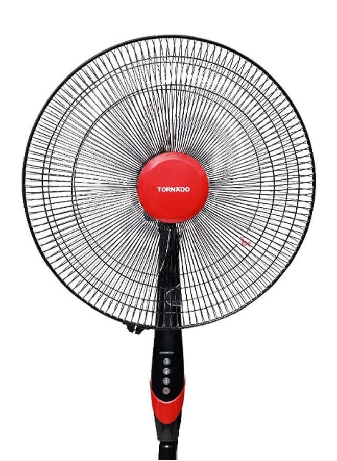 TORNADO - Tornado 18 Inch Stand Fan 4 Blades Black x Red TSF-18XW - Image 1