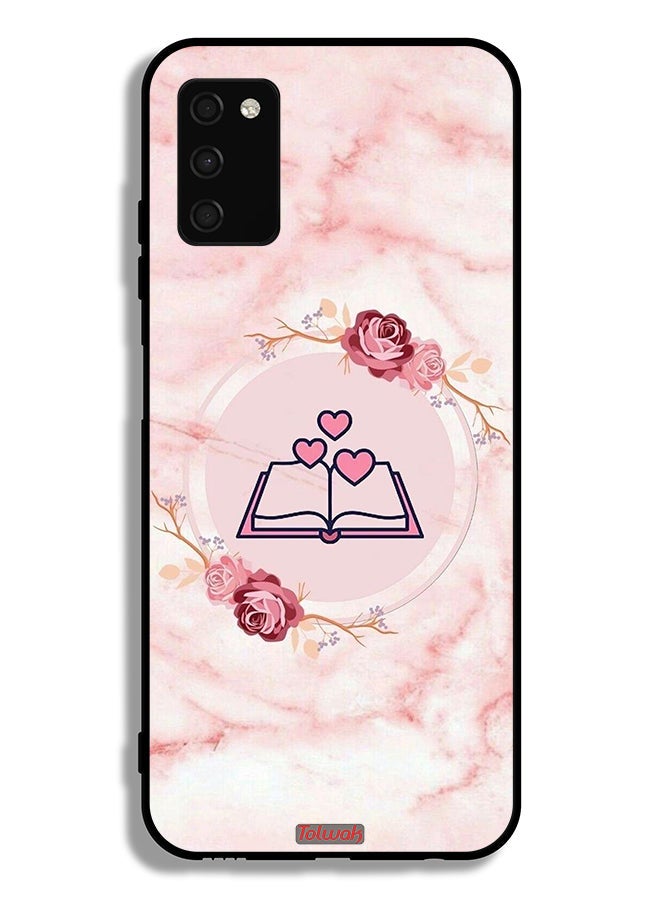 Tolwak Samsung Galaxy A02s Protective Case Cover Three Hearts On Book Artwork - Image 1