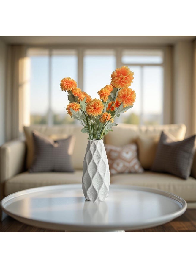 Modern Diamond Pattern Vase - Image 2