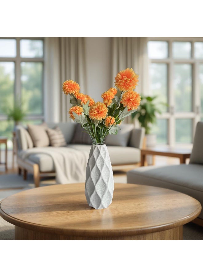 Modern Diamond Pattern Vase - Image 1