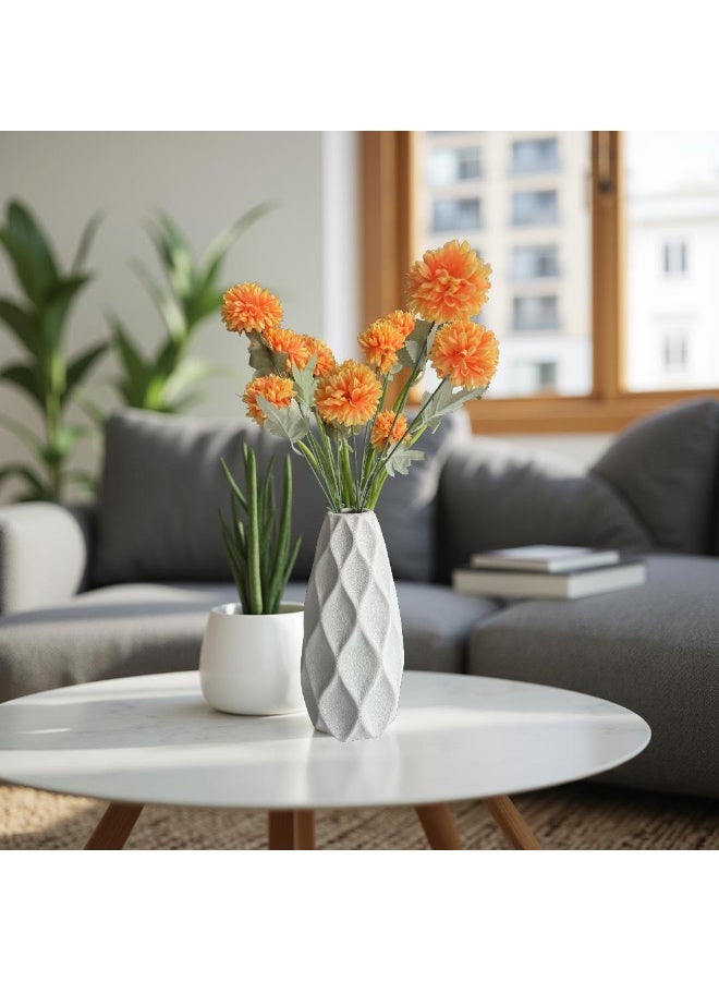 Modern Diamond Pattern Vase - Image 3