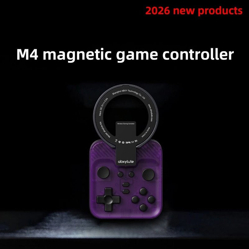 Abxylute M4 Magnetic Gamepad, Bluetooth Game Streaming Emulator, Detachable, Purple - Image 1