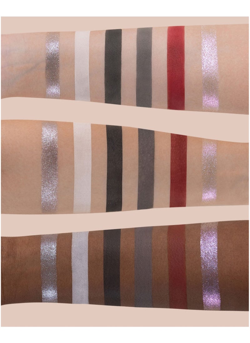Swan Ballet 6-Color Eyeshadow Palette Delicate Matte Glow Shimmer Waterproof Eye Shadow Beauty Makeup Cosmetics, 6.5g (02 Black Swan)