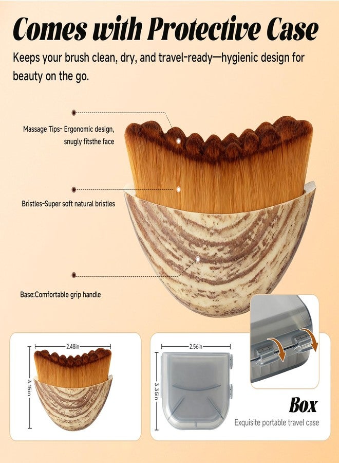 Trazzo Lymphatic Contour Face Brush, Dry Facial Brush for Lymphatic Drainage – Soft Bristles for Face Sculpting, Puffiness Reduction & Natural Glow - Image 5